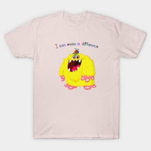 I Can Make A Difference Big Foot Monster T-Shirt